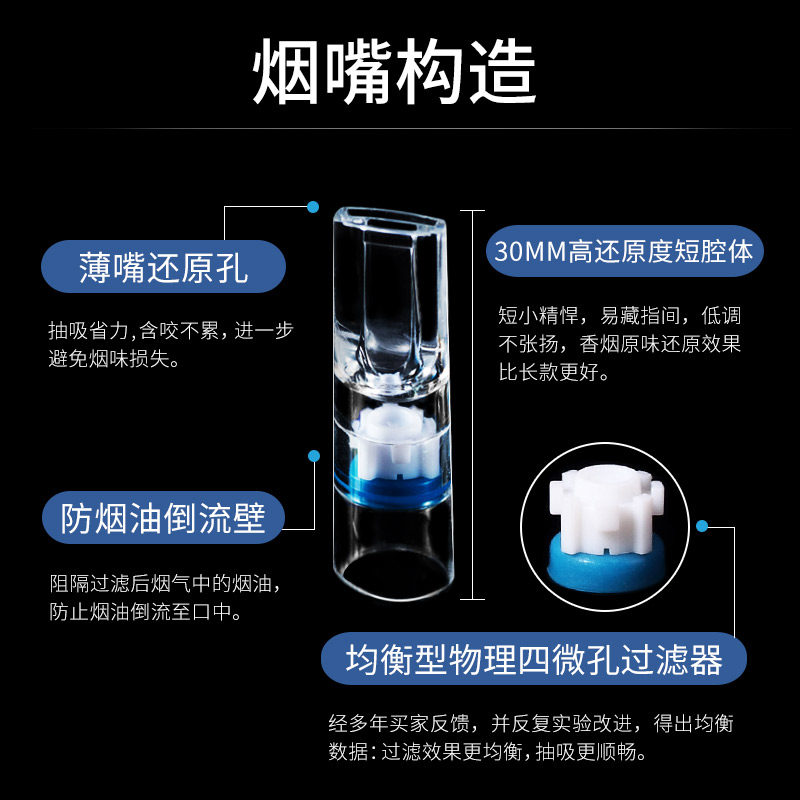 ADOUS一次性过滤器香菸过滤嘴100支过滤烟男女士净烟器买送便携盒,淘宝优惠券,粉丝福利购,淘宝优惠卷