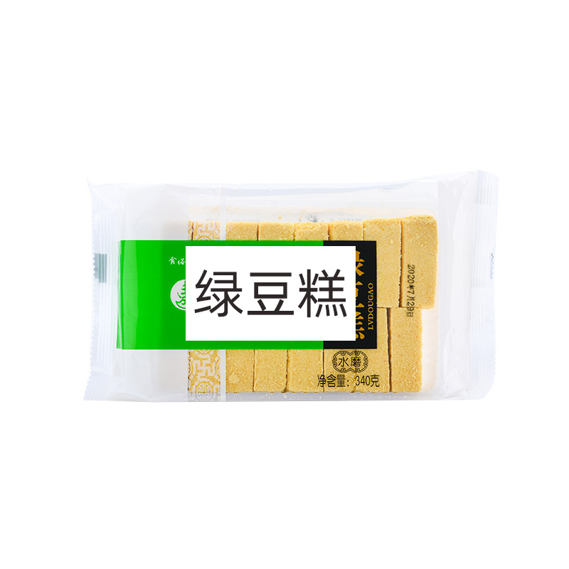 特价东北老式绿豆糕 北京传统糕点散装手工零食特产点心340克