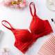 Tide brand pure cotton big red bunny year couple underwear set three -piece set with bra, wedding couple panties