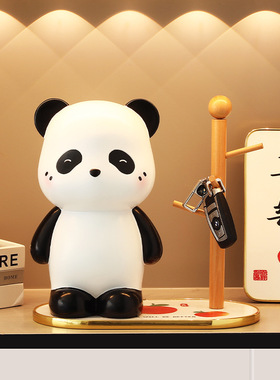 可爱委屈成都熊猫摆件文创周边存