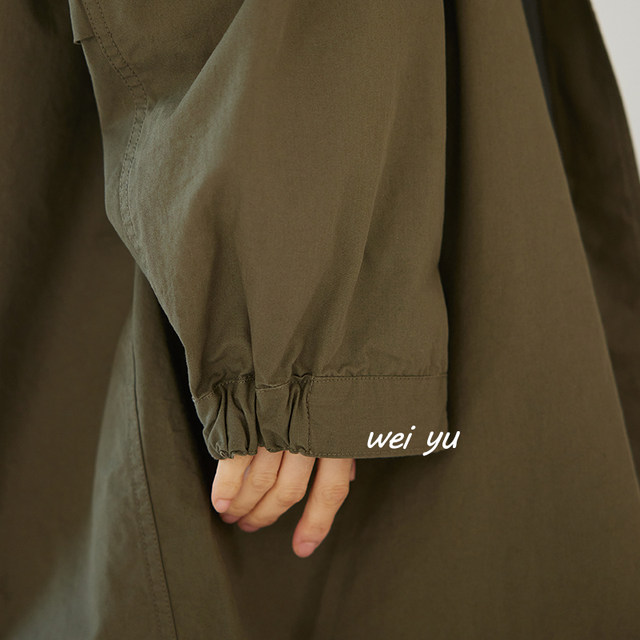 Weiyu large size women's windbreaker loose parka fishtail coat 2025 autumn high-end coat coat for women