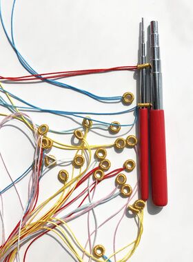手工编织线圈拉环金钢圈多绕线绳头半成品手链扣头子吊坠DIY配件