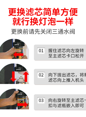爱惠浦家用直饮机h104净水器滤芯