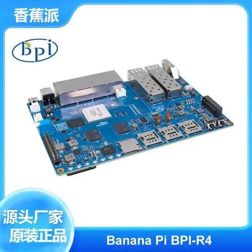 Banana Pi BPI-R4 Высокопроизводительный совет по разработке маршрутизатора с открытым исходным кодом, поддерживает 2 SFP