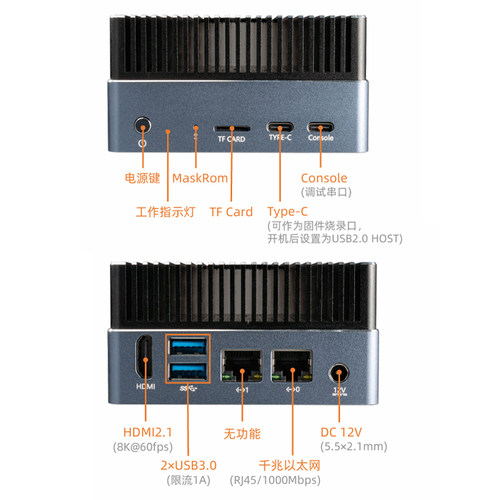 AIBOX-3588S人工智能盒子LPDDR5低功耗大模型私有化部署RK3588S - 图2