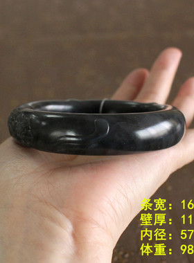 高密度脂份青花籽料手镯