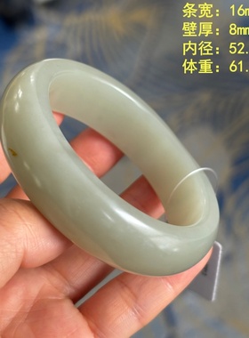 52.0白玉籽料手镯有原皮