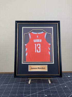 梅西科比球衣相框NBACBA篮足球收藏挂墙装裱挂画画框相框定制尺寸