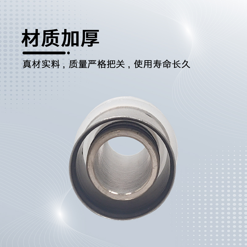 全铜镀镍铝塑管卡压直接地暖管卡压式等径直接铜接头Φ1620 25 32 - 图2