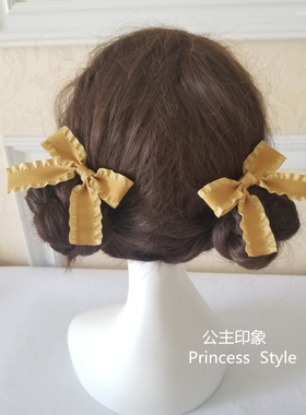 日系黑色对夹甜美风双马尾日系