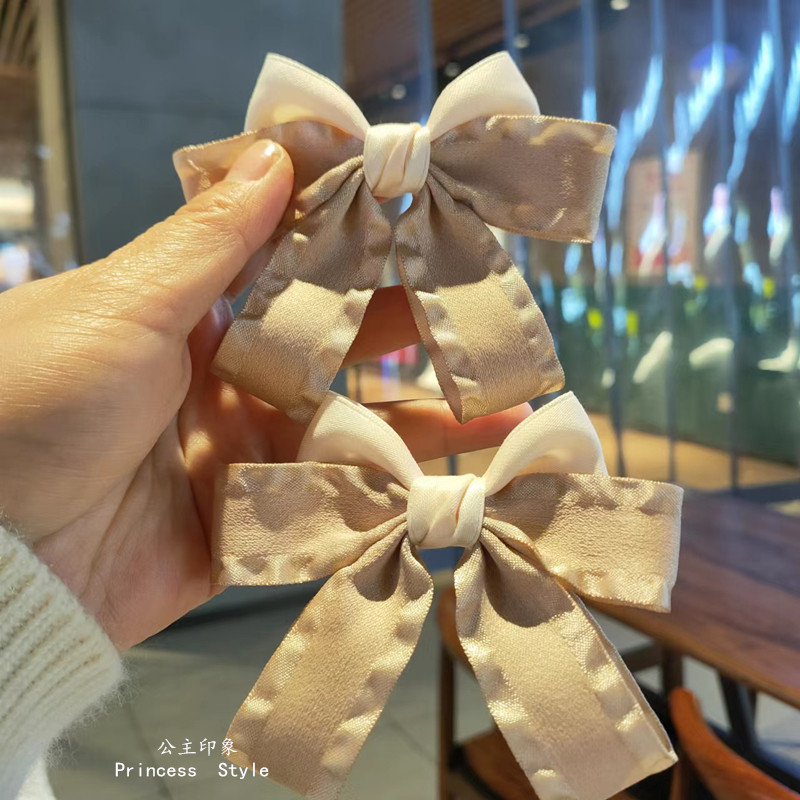 花边缎带三层蝴蝶结发夹边夹日韩双马尾侧边夹可爱少女发绳,淘宝优惠券,粉丝福利购,淘宝优惠卷