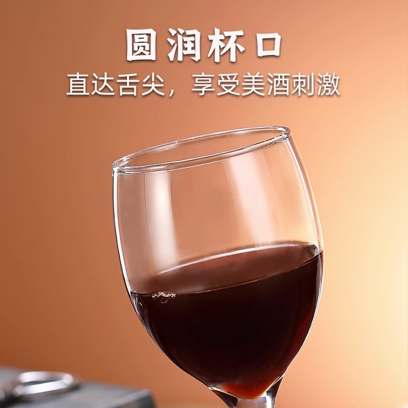 欧式玻璃红酒杯 高脚杯葡萄酒杯香槟杯啤酒杯醒酒器杯架套装 家用 - 图2