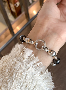 楚楚饰品真多麻拼色毛衣链