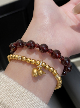 国风新中式可拆卸葫芦金珠手链