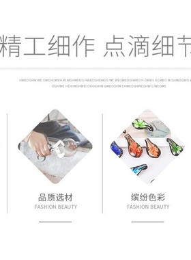 琉璃水滴饰品手工吊坠项链