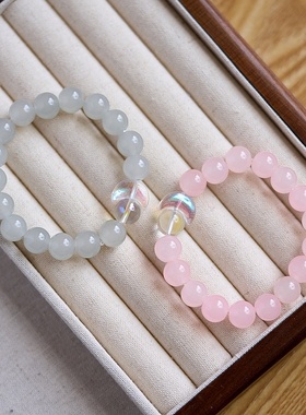 2026时尚日韩甜美流行手链珍珠彩日月同行情侣手串感简约文艺饰品