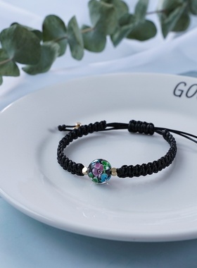 2026时尚编织时尚情侣男士手链女ins小众设计红绳一对情侣款新年