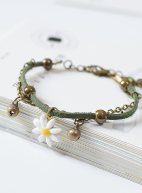 2026时尚日韩陶瓷小雏菊手链女百搭小饰品学生闺蜜小礼物跨境出口