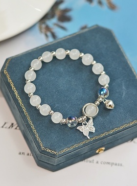 2026时尚手链夏季感女生感月光石手串新中式国风文艺手饰闺蜜礼物