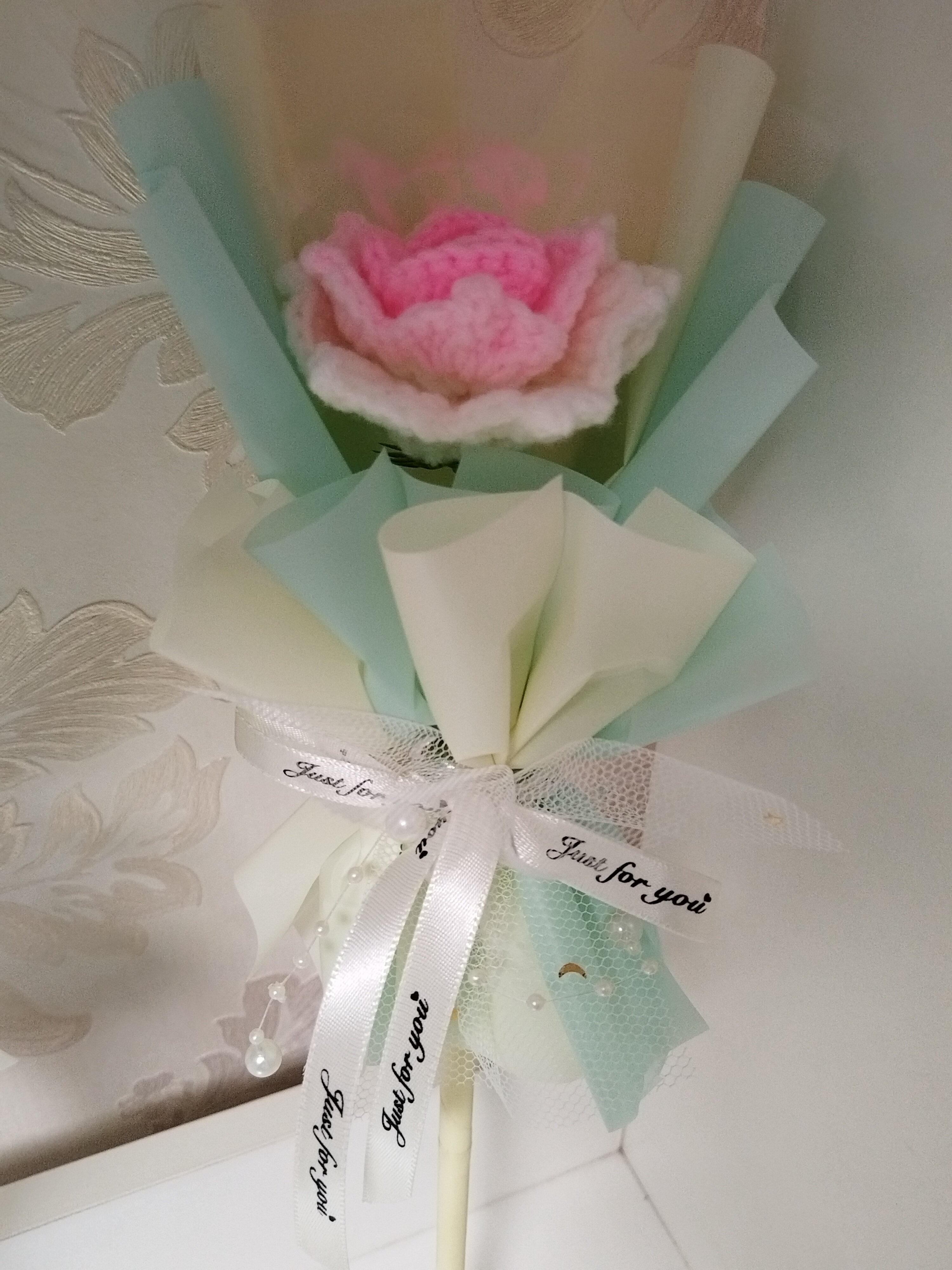 七夕情人节双拼花壳生日礼物送女孩学生搭配零食花壳仿真花包装