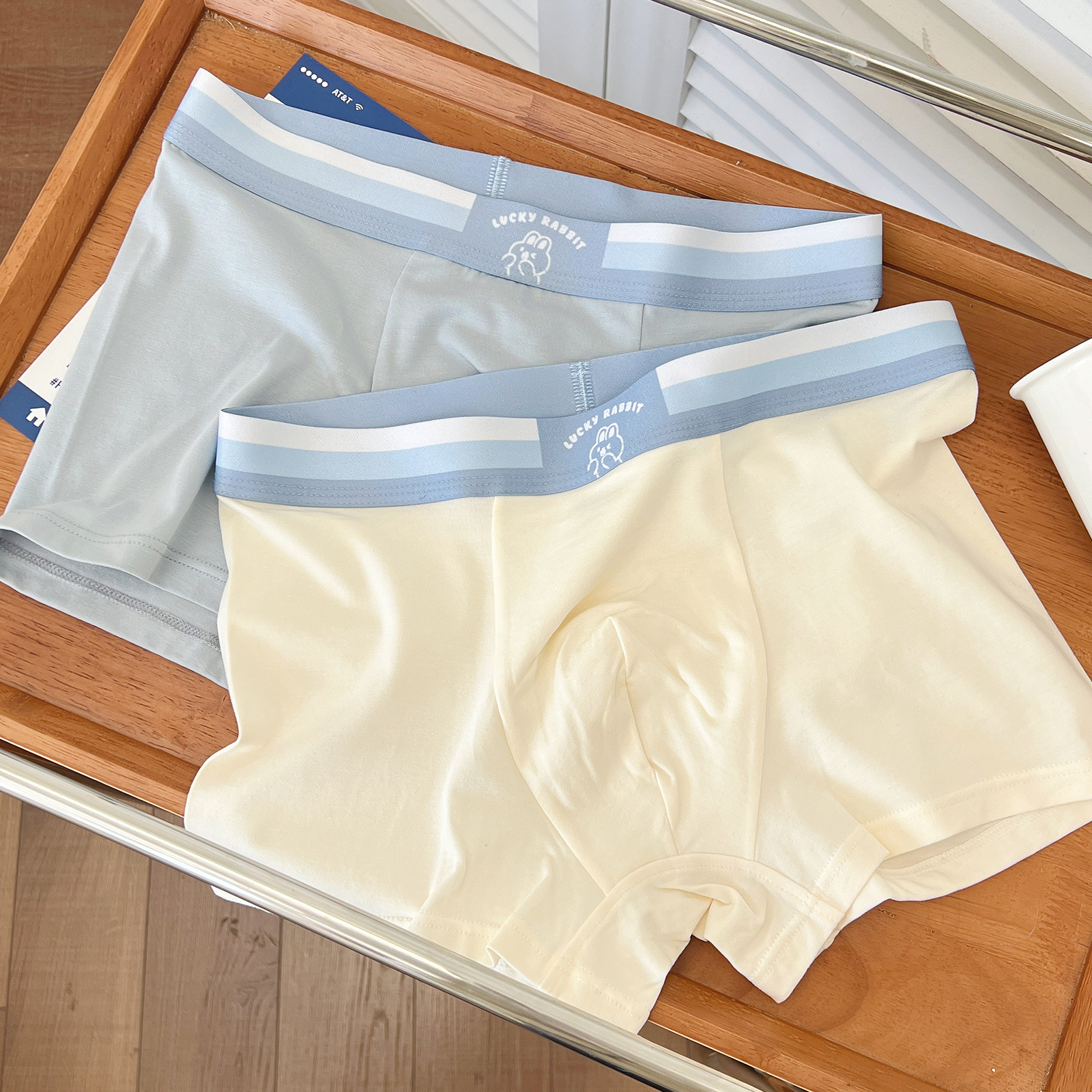 六只兔子棉质男士内裤透气底裆四角裤宽松舒适中腰包臀平角裤男,淘宝优惠券,粉丝福利购,淘宝优惠卷