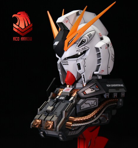 1/35高达头像   RX-93牛高达头像模型   树脂白模  全新现货 - 图0