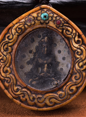 多宝藏传密宗长寿佛迷你嘎乌盒