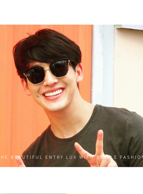 可配镜防紫外线韩版男女墨镜复古