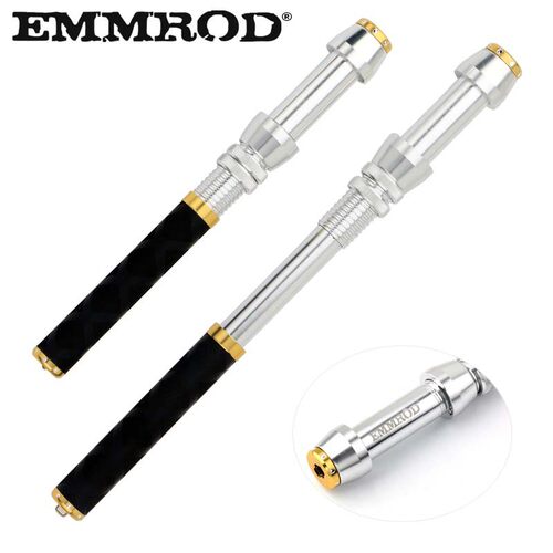 EMMROD迷你便携金属超短钓鱼竿弹力竿冰钓竿筏钓杆路亚船钓竿IZ-L - 图2