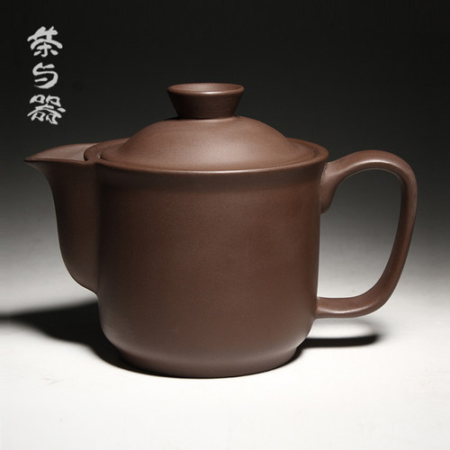 三希堂朱泥紫砂壶茶壶大容量260ml敞口茶壶男士C55茶具功夫茶壶 - 图0