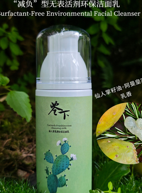 苍下减负型无泡洁面乳敏感肌适用