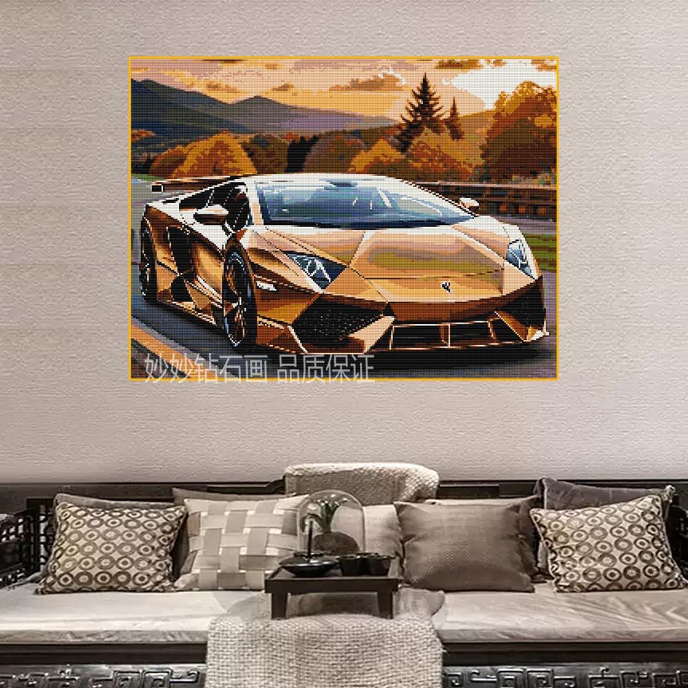 高级感兰博基尼钻石画汽车儿童房成人手工diy砖石十字绣2026新款,淘宝优惠券,粉丝福利购,淘宝优惠卷