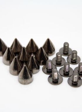 包邮diy铆钉子弹头银\金\枪黑色包鞋衣饰品配件7x9.5mm 100颗
