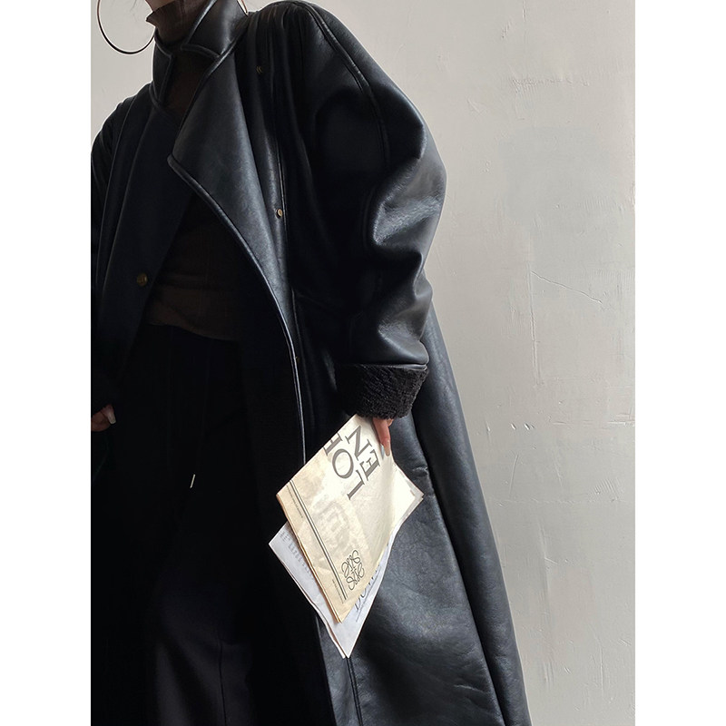 AcupStudio江右上高级感羊羔毛长款加厚皮衣女冬皮毛一体风衣外套,淘宝优惠券,粉丝福利购,淘宝优惠卷