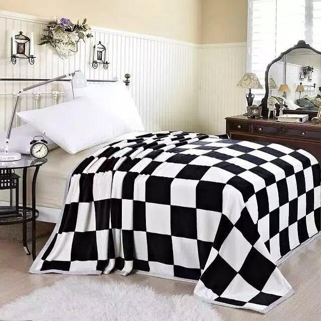 毛毯秋冬季法兰绒毯子加厚保暖珊瑚绒床单学生宿舍单人双人薄被子