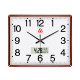 555 three-five clock rectangular living room office wall table modern simple silent quartz clock calendar wall clock