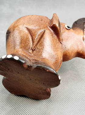 泰国翘鼻象木雕玩具芒果木