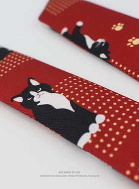 古风原创手工小猫铁丝chic发带