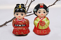 Korean original imported mini resin people occasionally pure handmade Han clothes dolls high 8cm H-P01856