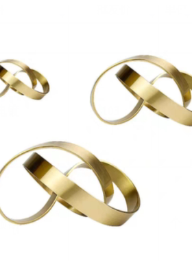 抽象金属缠绕书桌艺术风装饰品