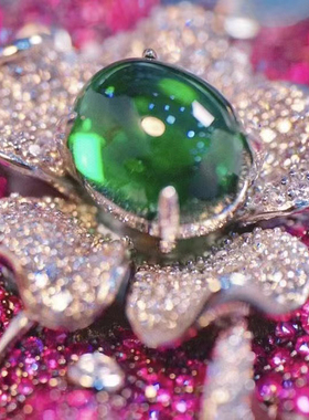 花朵戒指925银精镶锆石