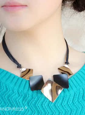 短款配饰欧美夸张韩国百搭毛衣链