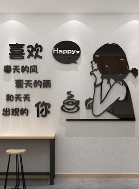墙壁蛋糕网红背景面玻璃创意贴纸