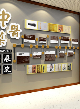 药食同源中医养生馆装饰氛围布置挂画展示形象背景墙面文化理疗贴