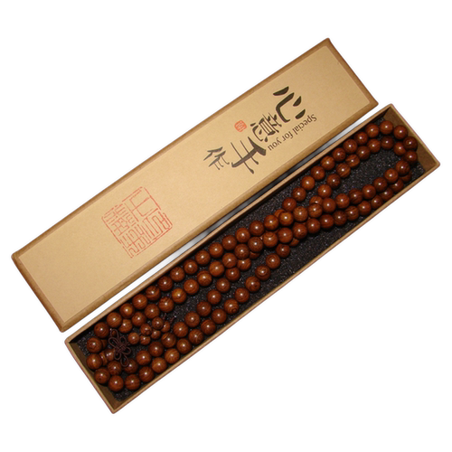 金丝檀木手串佛珠木质文玩手串男丝檀手串高密老料108颗手串包邮 - 图3