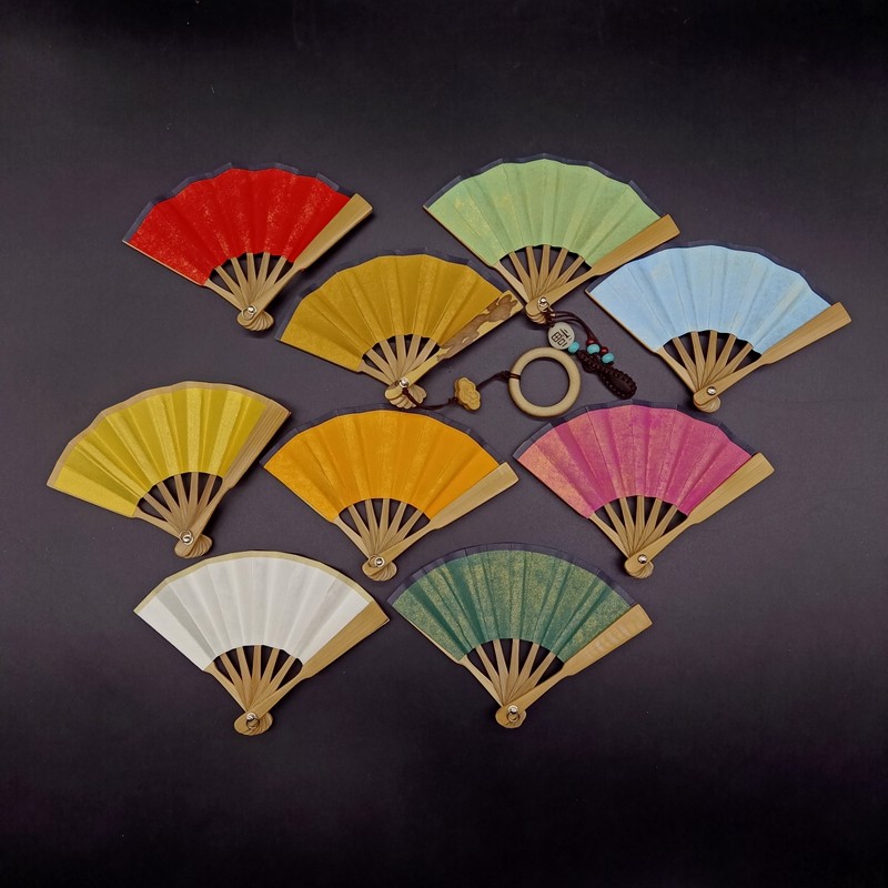 2.5寸迷你小扇子车挂手机链梅妃斑竹小折扇苏工扇面手工空白娃娃,淘宝优惠券,粉丝福利购,淘宝优惠卷