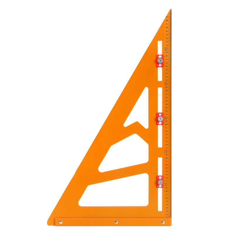 二合一打孔定位角尺批量引孔划线高精度木工直角拐尺电木板靠山尺-图3
