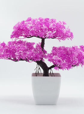 仿真植物盆栽新款假花仿真树酒柜