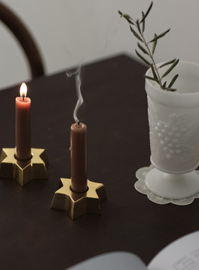 家居烛台alotof黄铜复古