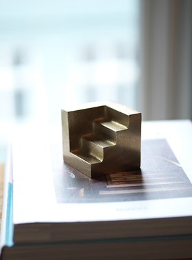 浇铸桌面礼物alotof黄铜书挡北欧
